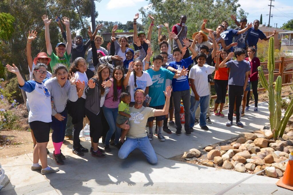 volunteer for the creek to bay cleanup in San Diego