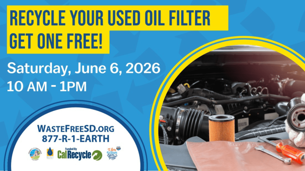 Used Oil and Oil Filter Recycling Event Flyer Graphic