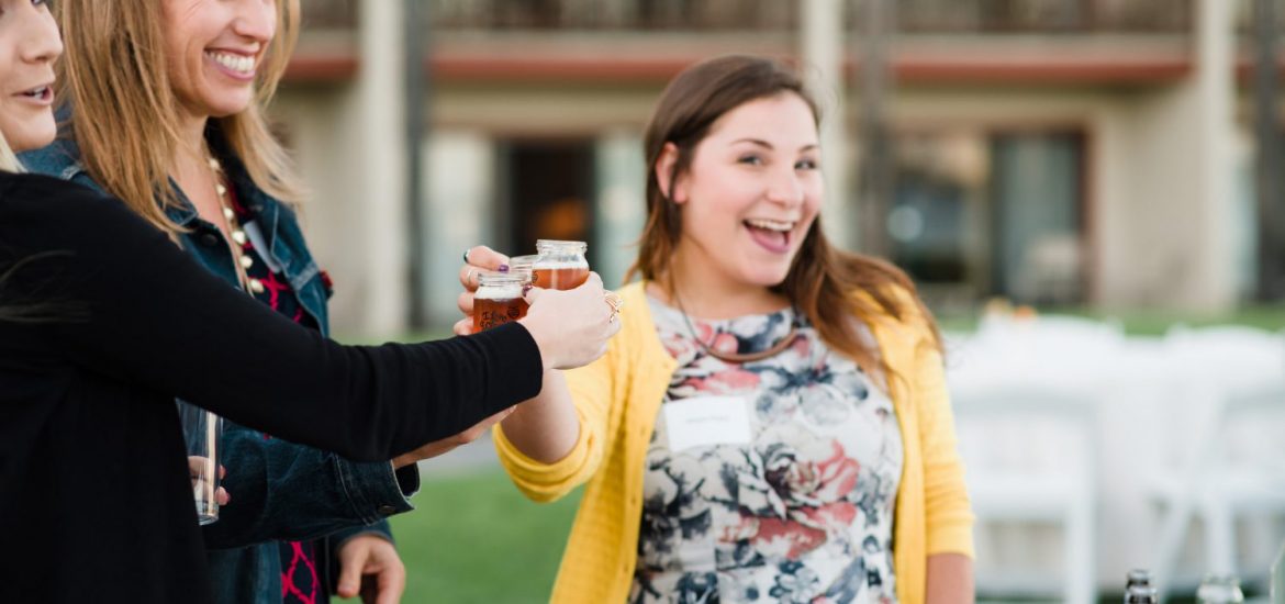 It's all smiles when you're at the Fall Social tasting craft beers!