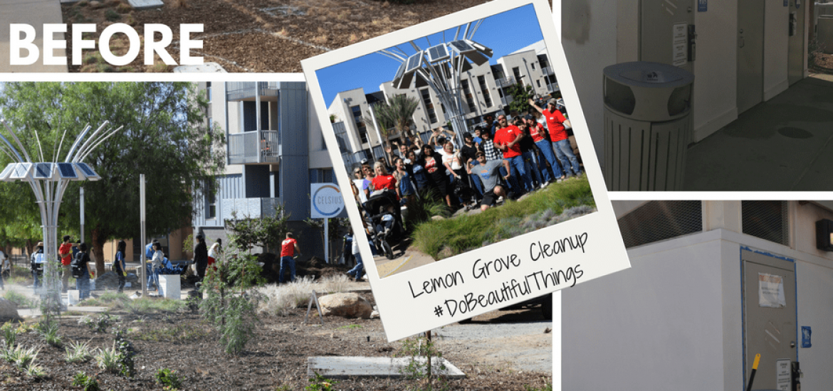 Volunteers completed painting and planting projects at Lemon Grove Park on October 21st!